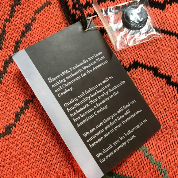 Powder River Outfitters Southwestern Desert‎ Cactus Collar Cardigan Sweater L - Picture 15 of 16